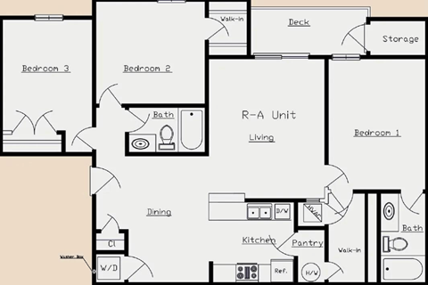 a blueprint of a floor plan of a house